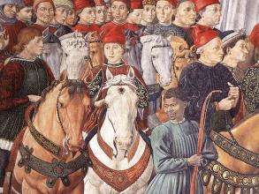 Gozzoli "Procession of the Youngest King" (detail) Palazzo Medici Riccardi, Florence